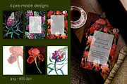 Shadow Grove Mystical Watercolor Kit, an Object Illustration by SunnJaneArt (Thumbnail 6 of 8)