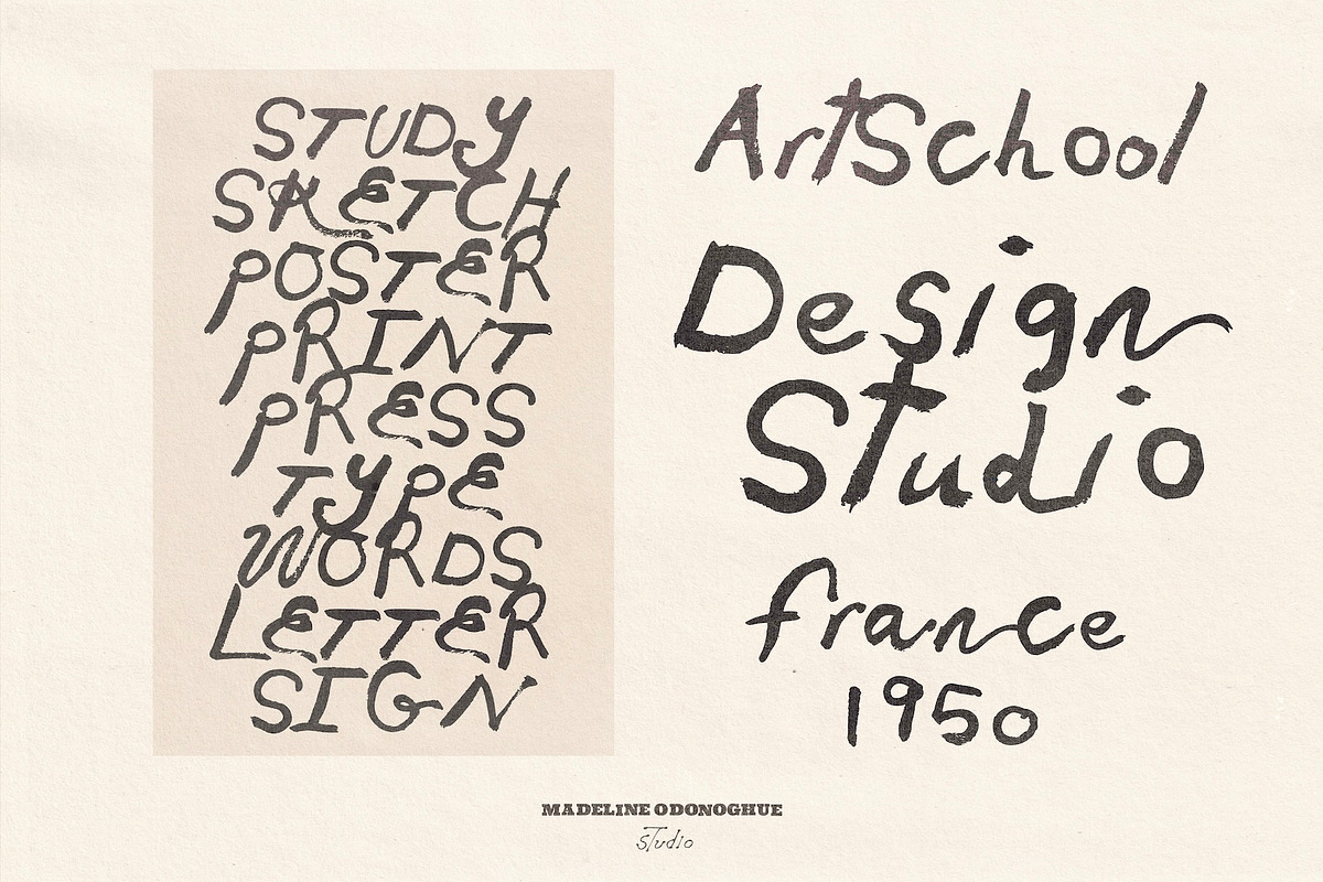Paloma Hand Painted Font, a Handwritten Font by Madeline ODonoghue Design (Photo 3 of 14)