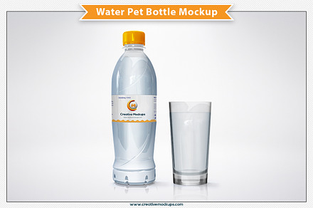 Water Pet Bottle Mockup