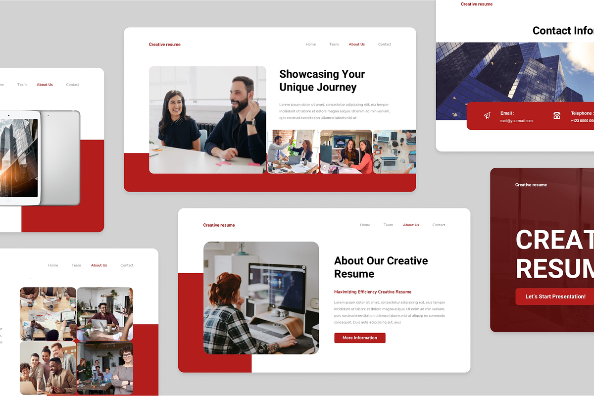 Modern Creative Resume Google Slides, a Presentation Template by Annora Studio (Photo 3 of 5)