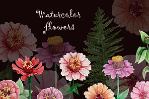 Watercolor flowers