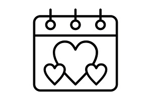Romantic date Line Icon, an Icon by Pexelpy