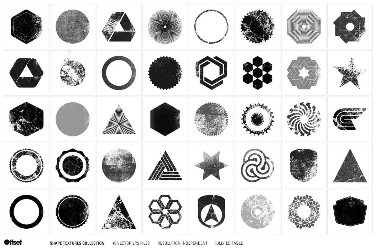 40 Vector Shape Textures preview 2