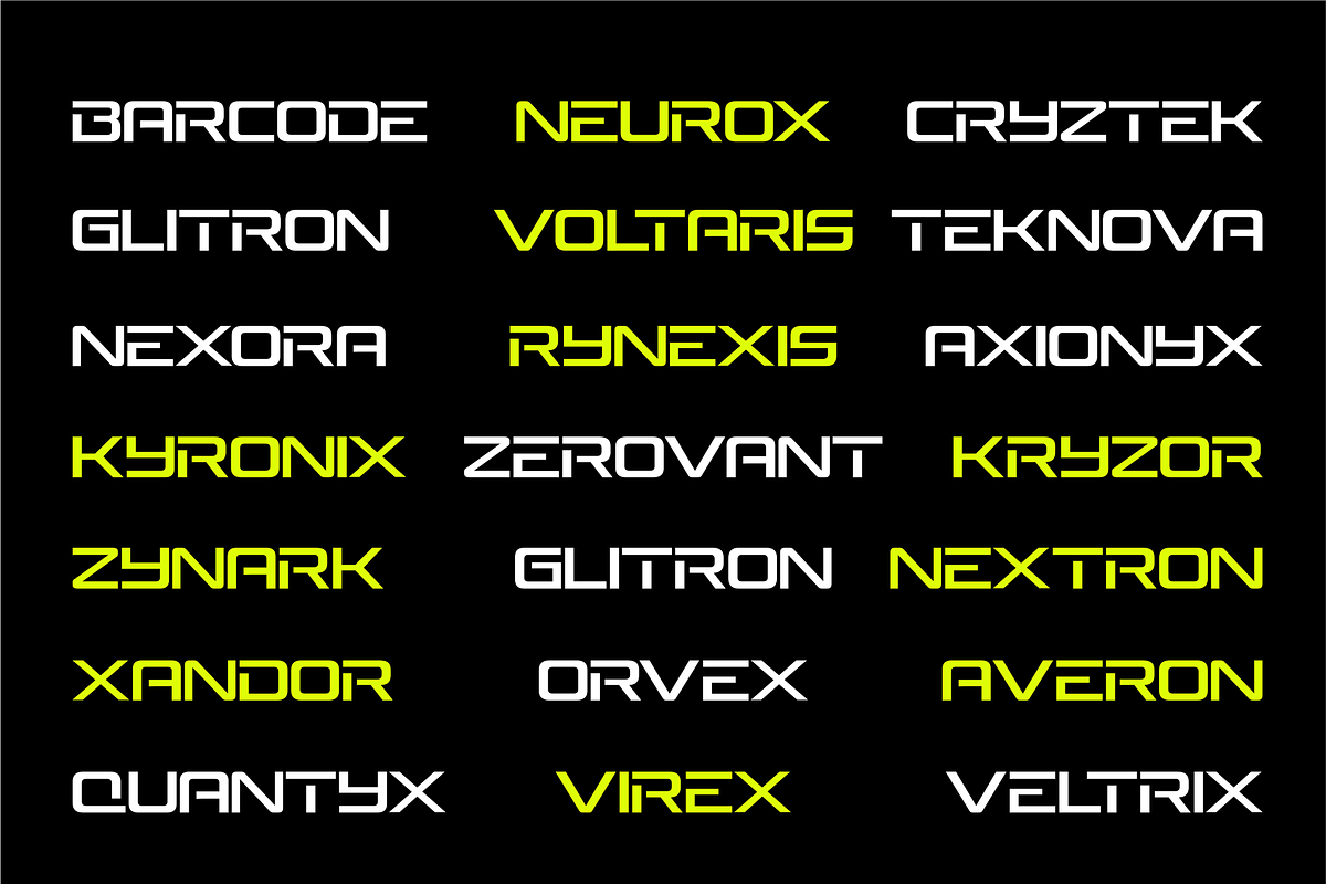 BERSAN – Futuristic Modern font, a Sans Serif Font by Vroz Studio (Photo 6 of 8)