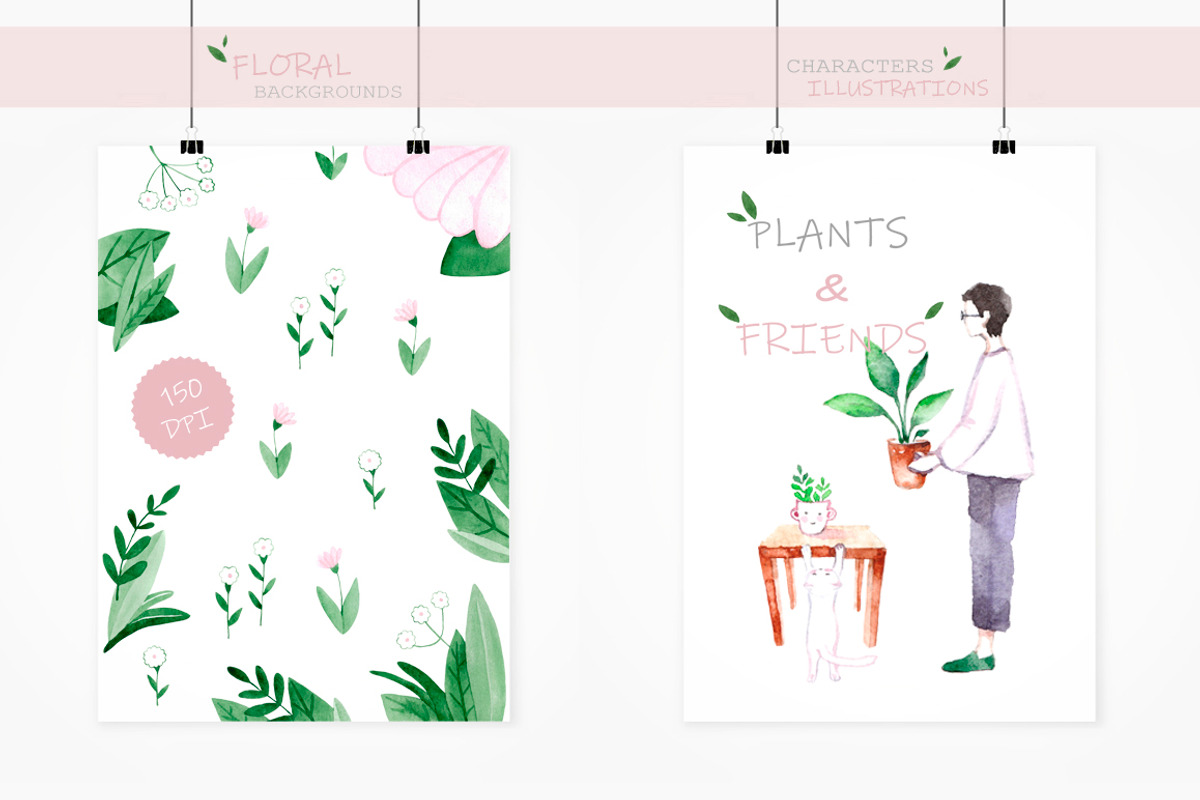 Plants & Friends, a Decorative Illustration by Knysh Ksenya (Photo 10 of 11)