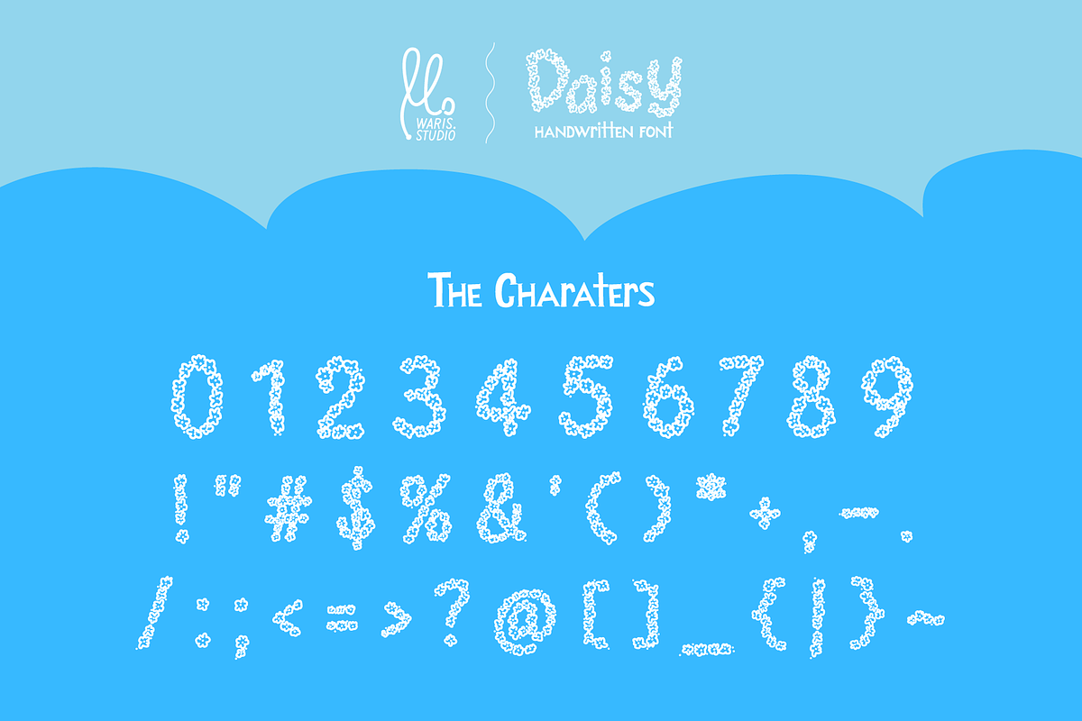 Daisy Handwritten Font, a Handwritten Font by Waris Studio (Photo 8 of 8)
