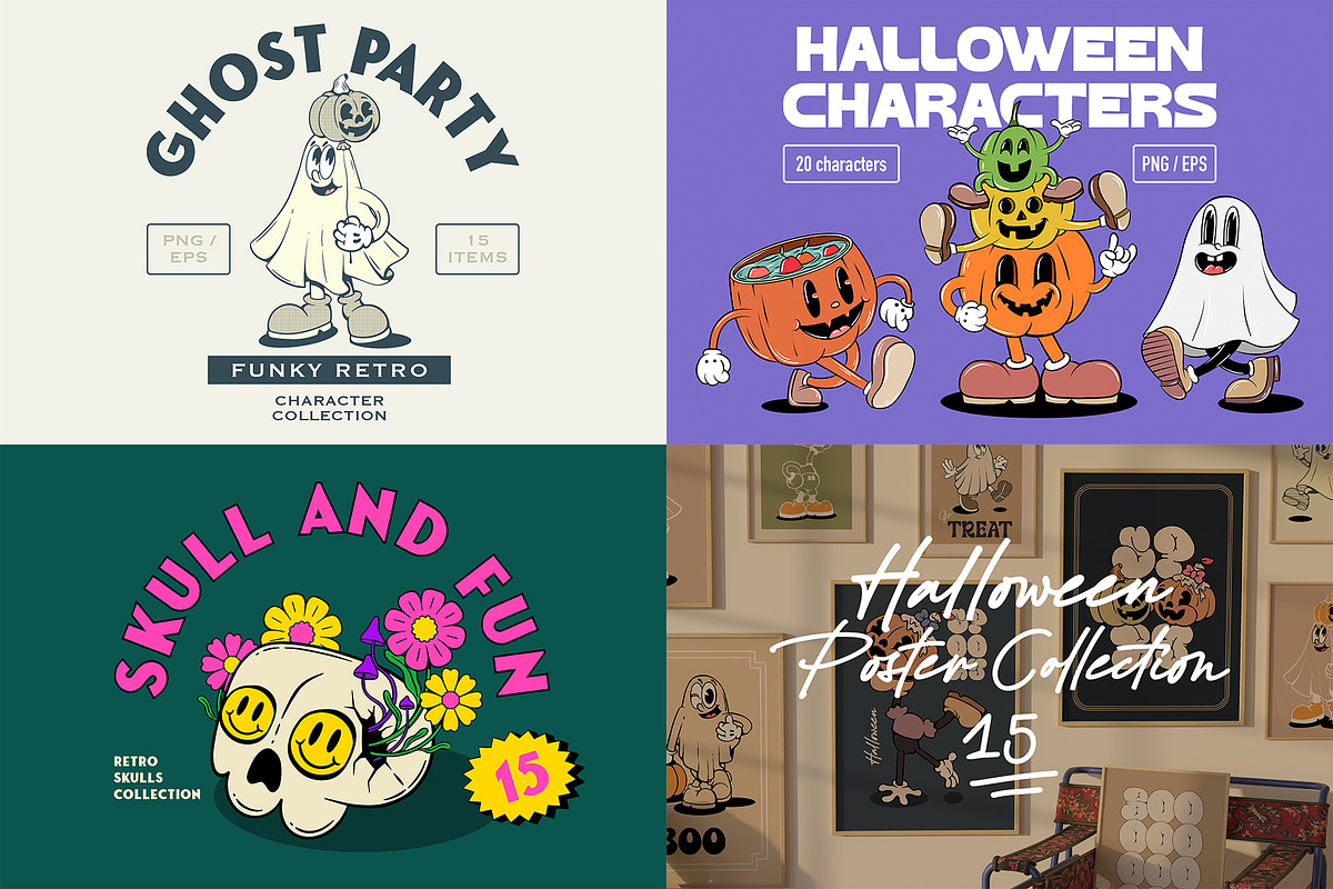 Halloween Bundle 80% OFF, an Illustration by Alina Sh (Photo 3 of 13)