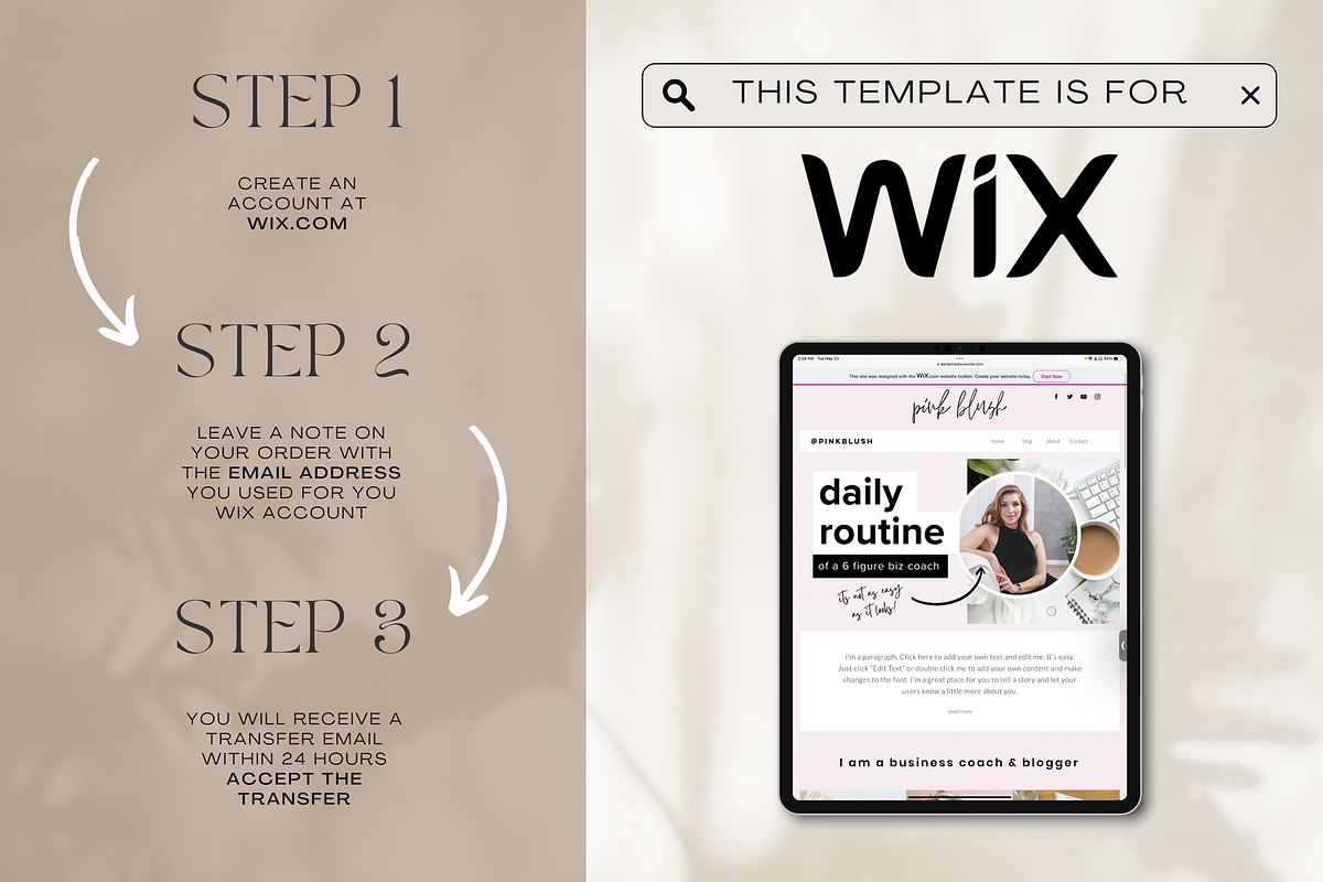 Wix Template Design for Coaches, a Websites & App Template by Cosmic Design (Photo 5 of 8)