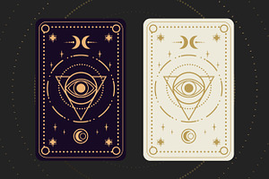 Celestial Tarot Card Collection BW