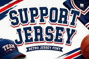 Support Jersey - Bold Sports Font, a Slab Serif Font by Limited.studio (Thumbnail 1 of 5)