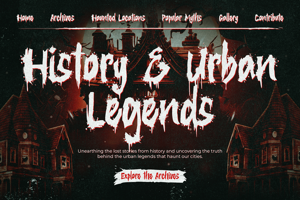 The Silent Murder - Bloody Typeface, a Sans Serif Font by agnyhasyastudio (Photo 14 of 16)