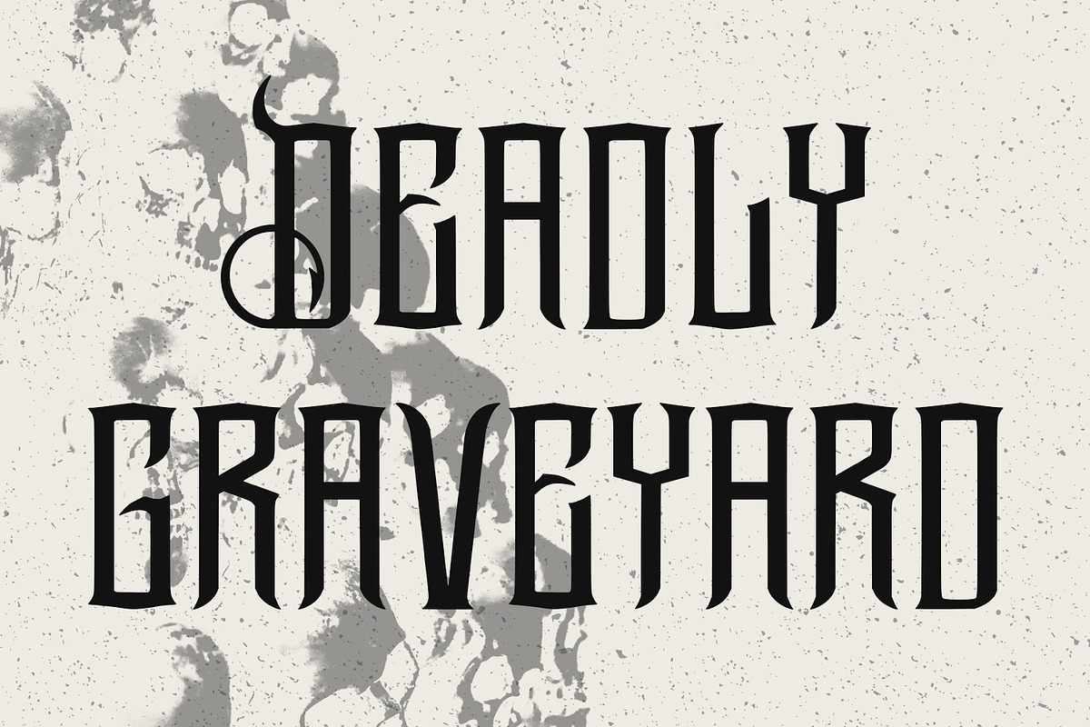 Arzzell Blackletter Display Font, a Font by Maulana Creative (Photo 3 of 7)
