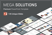 Mega Solutions PowerPoint Template, a Presentation Template by SlideOne (Thumbnail 1 of 14)