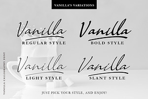 Vanilla - Modern Calligraphy