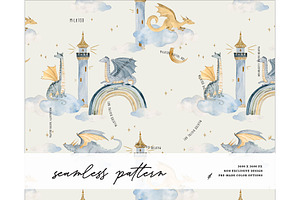 Distant kingdom dragon isle pattern