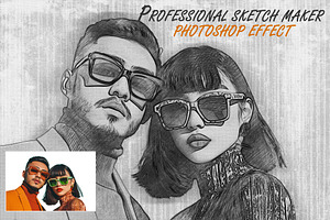 Professional Sketch Maker Photoshop, a Layer Style Add-On by 3d_model_tifotizi