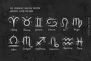 Floral moon & Zodiac Constellations, an Illustration by Art Dari Autumn (Thumbnail 13 of 15)