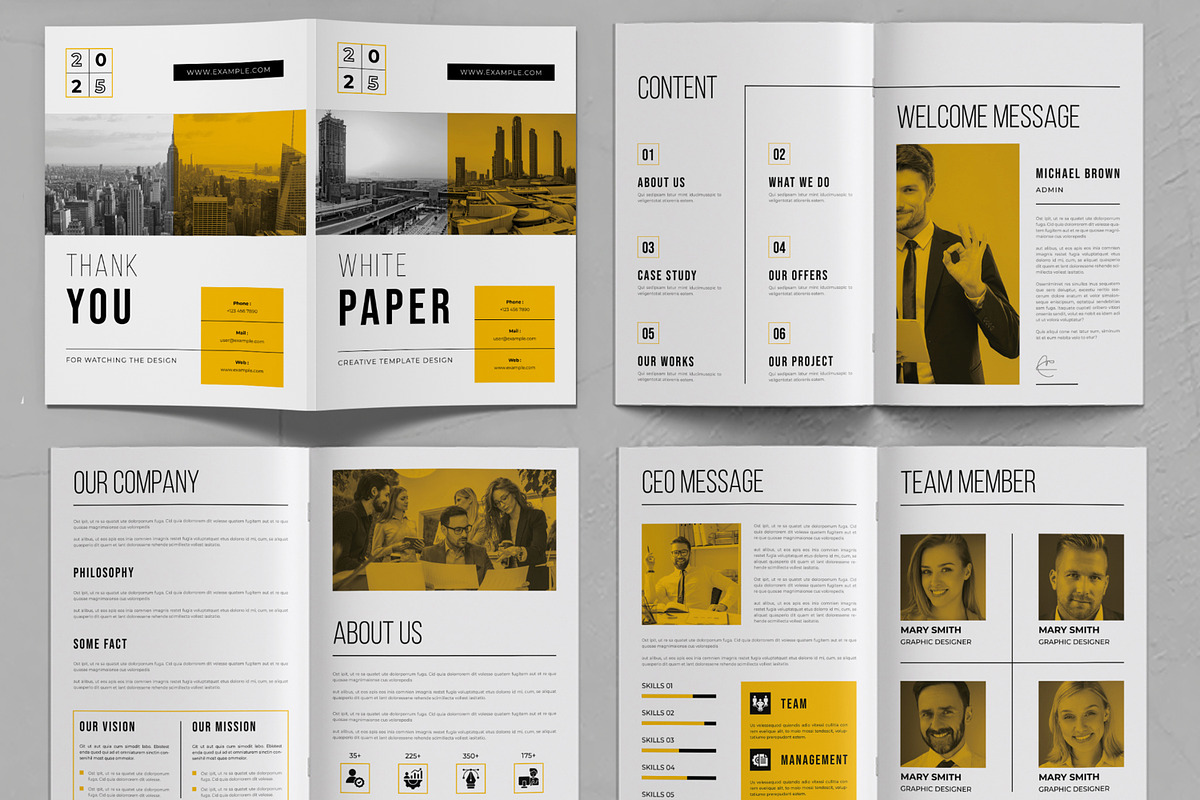 White Paper Template Layout, a Brochure Template by ContestDesign (Photo 2 of 3)