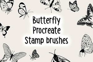 Butterfly stamp brushes