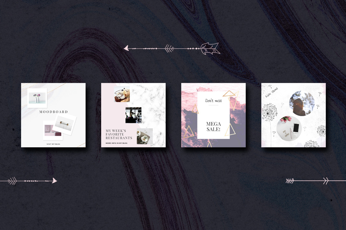 ANIMATED Instagram Posts-Boho chic, a Social Media Template by CreativeFolks (Photo 7 of 7)