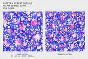 Pink Watercolor Floral Seamless, a Pattern Graphic by Gullenda (Thumbnail 2 of 6)