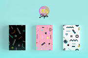 Geometric 80's style patterns, Vol.2, a Pattern Graphic by NES.project (Thumbnail 3 of 12)