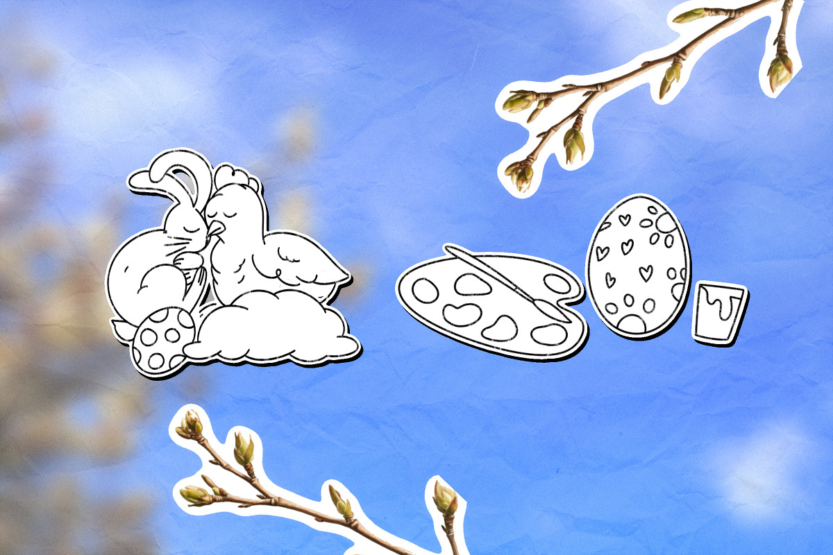 Easter Doodles & Decorative Frames, a Seasonal Illustration by Schumacher Shop (Photo 6 of 11)