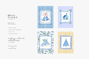 blue Christmas watercolor clipart, a Decorative Illustration by Patishop Art (Thumbnail 6 of 13)