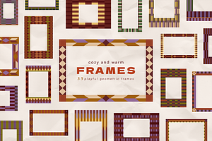 Cozy & warm FRAMES, an Object Graphic by kondratya