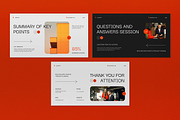 White Orange Business Plan PPT, a Presentation Template by graphicook (Thumbnail 5 of 5)