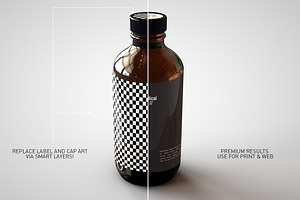 Cosmetics Medical Bottle Mock-Up