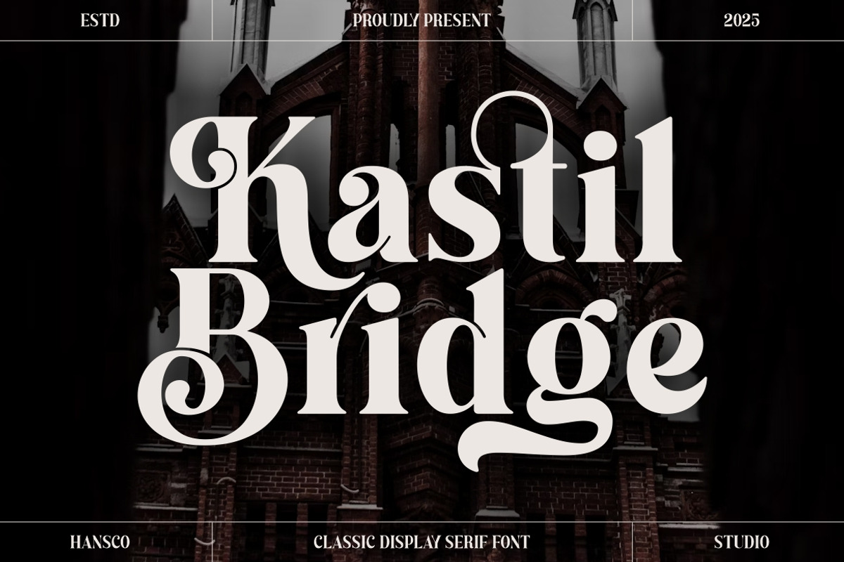 Kastil Bridge Font, a Serif Font by Burhan Afif (Photo 1 of 10)