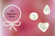 40 Watercolor pearl frames., a Decorative Illustration by TaPilipa (Thumbnail 3 of 5)