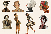 SURREAL 50S CLIPART PACK, a Person Illustration by Daring Digies (Thumbnail 6 of 10)