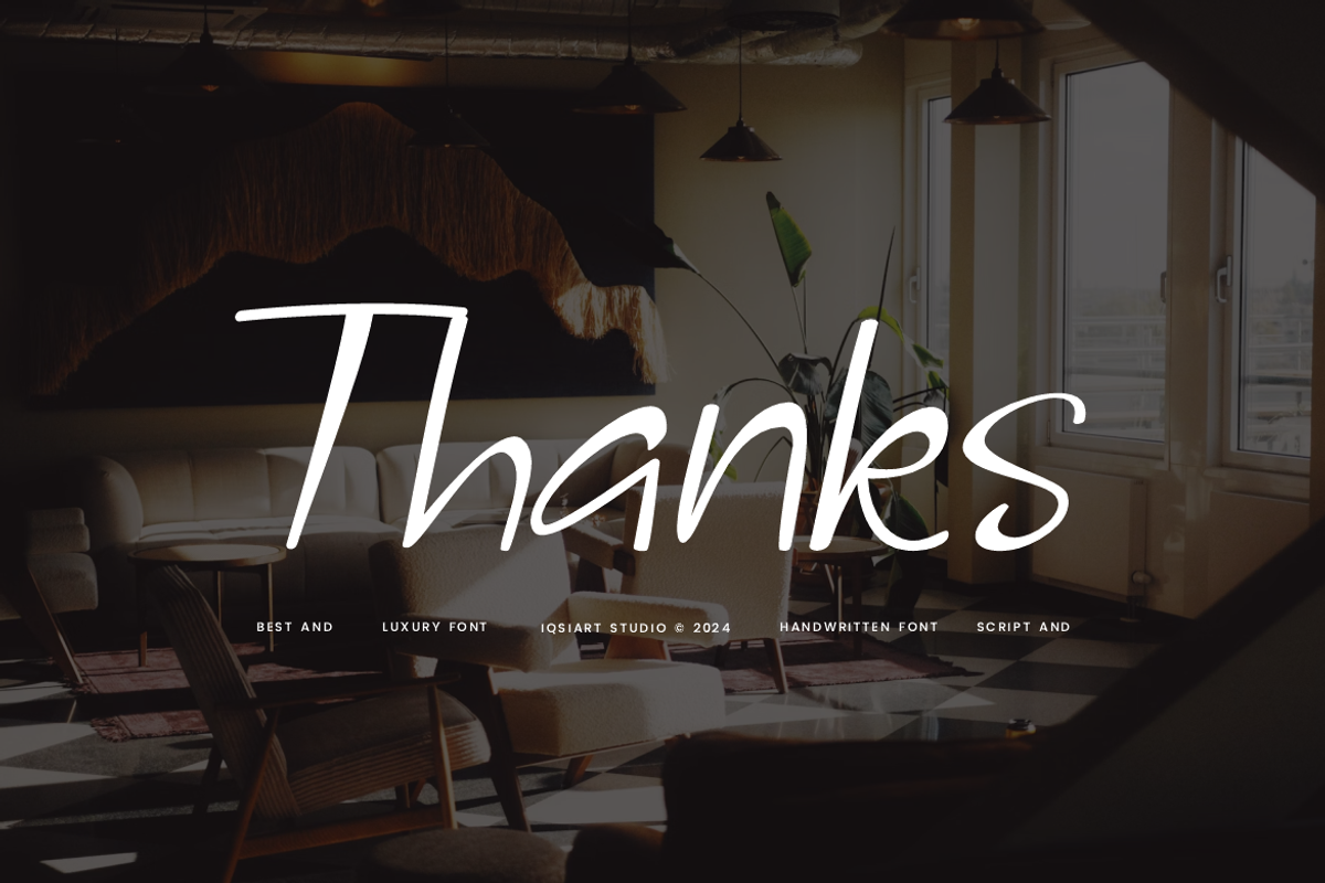 Lawnasa - Aesthetic Font, a Handwritten Font by Iqsiart Studio (Photo 6 of 6)