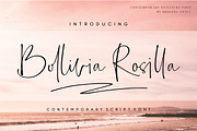 Sale 20% // Bollivia Rosilla, a Script Font by Anatadesign (Thumbnail 1 of 12)