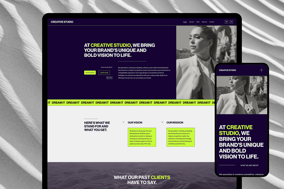 Squarespace Website Template | Bold, a Squarespace Template by Vermeulen Design Studio (Photo 1 of 8)