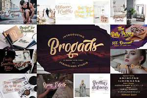 Bold Script Font Bundle Vol 6