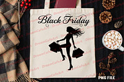 Black Friday Shopping Girl PNG, an Illustration by DreamCafeArt (Thumbnail 4 of 4)