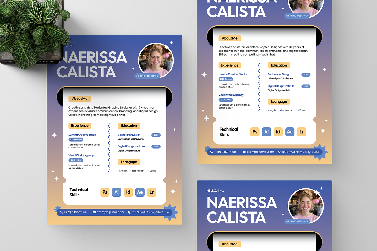 Creative Resume, a Resume Template by Annora Studio (Photo 3 of 6)
