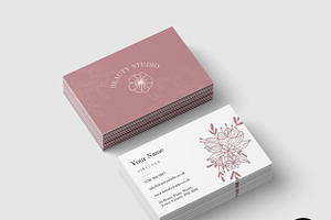 Canva Beauty Business Card Template