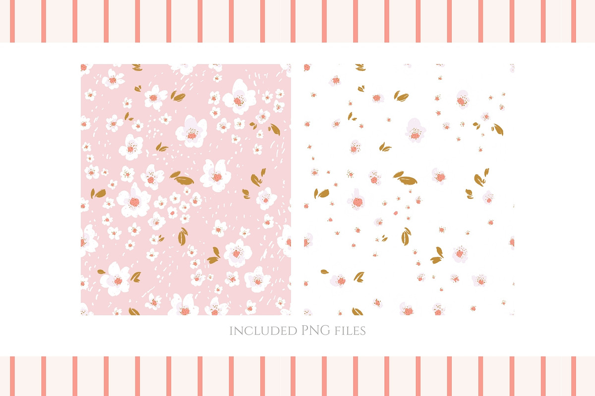 Soft Blossom Floral Patterns, a Pattern Graphic by PaperJamLab (Photo 9 of 13)
