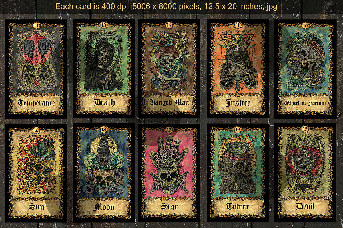 Eternal Bones Tarot colorful, an Illustration by Samiramay (Photo 3 of 9)