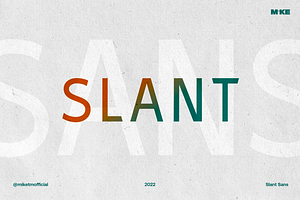 Slant Sans Typeface