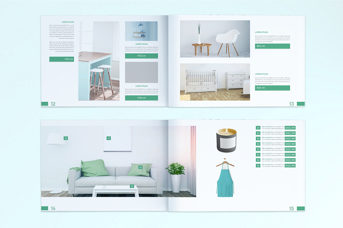 Mint product catalog, a Magazine Template by McLittle Stock (Photo 5 of 6)