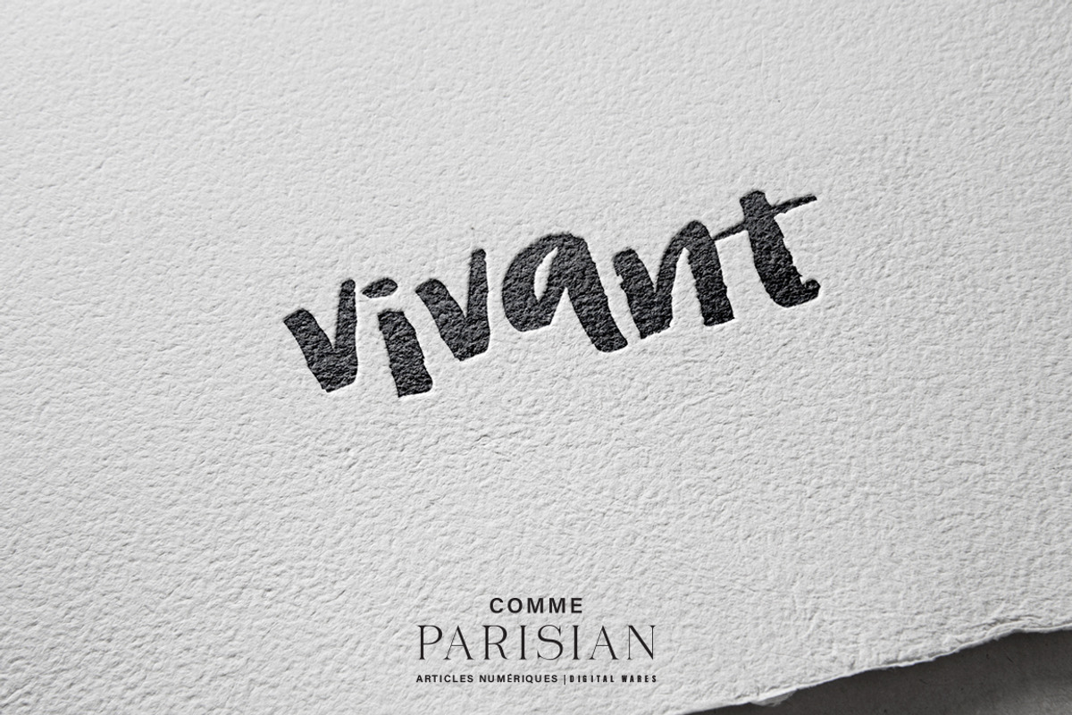 Vivant hand brushed font