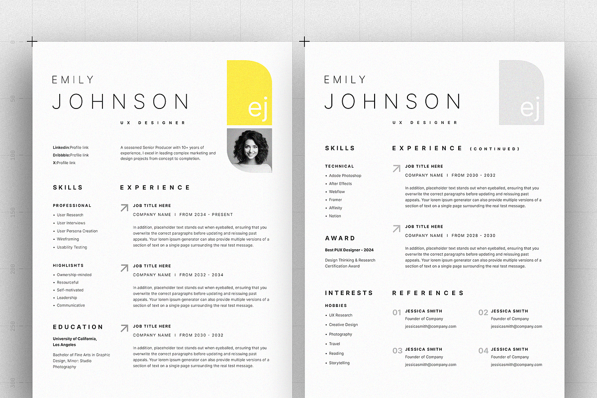 Resume/CV, a Resume Template by Reuix Studio (Photo 5 of 6)