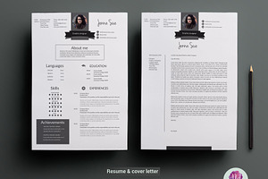 CV Template , Cover Letter Template