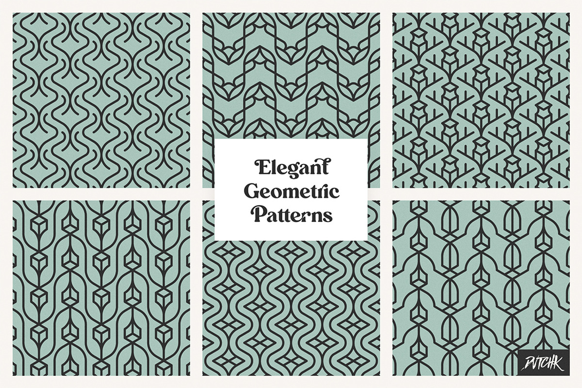 Elegant Geometric Patterns | V 03, a Pattern Graphic by dvtchk (Photo 2 of 6)