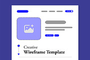 Modern Landing Page Wireframe, a Landing Page Template by MightyDesign (Thumbnail 2 of 8)